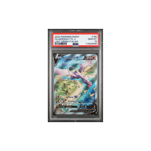Pokémon Aerodactyl V Full Art 180/196 (Italiano) — PSA 10