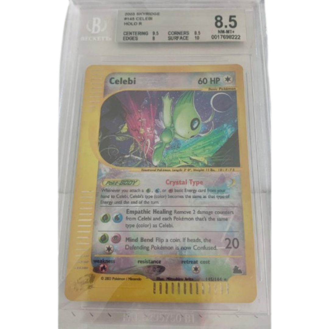 2003 Pokémon Skyridge Cristallo Celebi Holo 145/144 — BGS 8.5