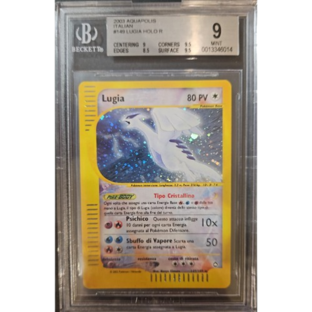 Pokémon Aquapolis Crystal Lugia Holo 149/147 (Italiano) – BGS 9