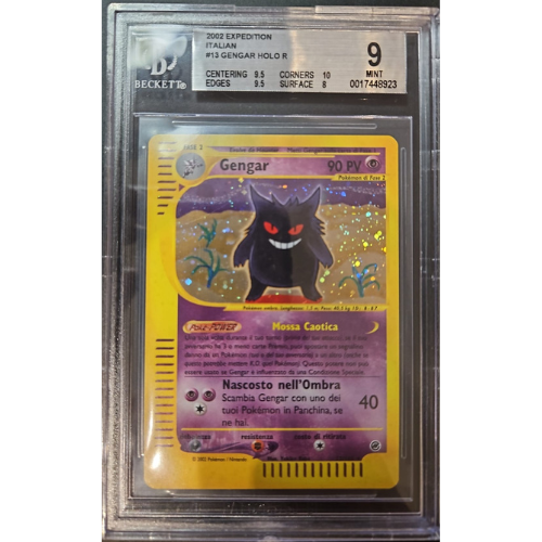 Pokémon TCG Gengar Holo 13/165 (Expedition) — BGS 9, Italiano