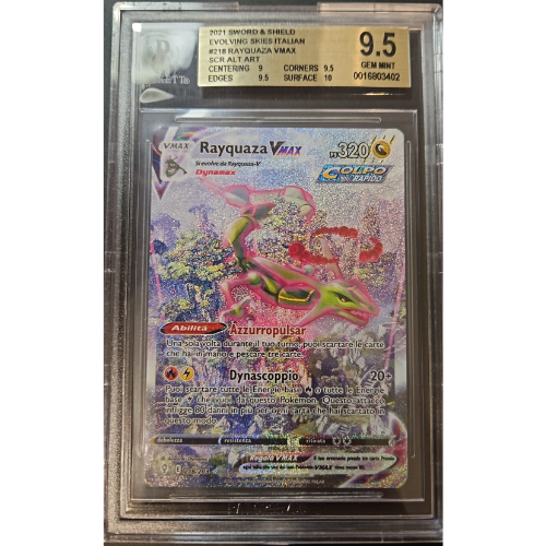 Illustrazione alternativa di Rayquaza VMAX del GCC Pokémon (218/203)