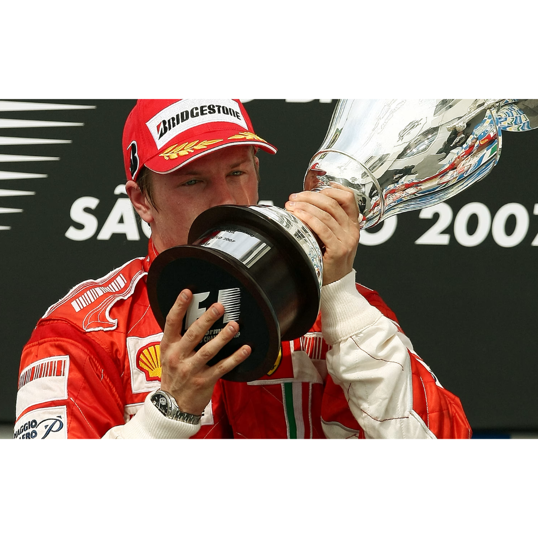 Flap dell'alettone posteriore della Ferrari F2007 di Kimi Räikkönen (usato in gara)