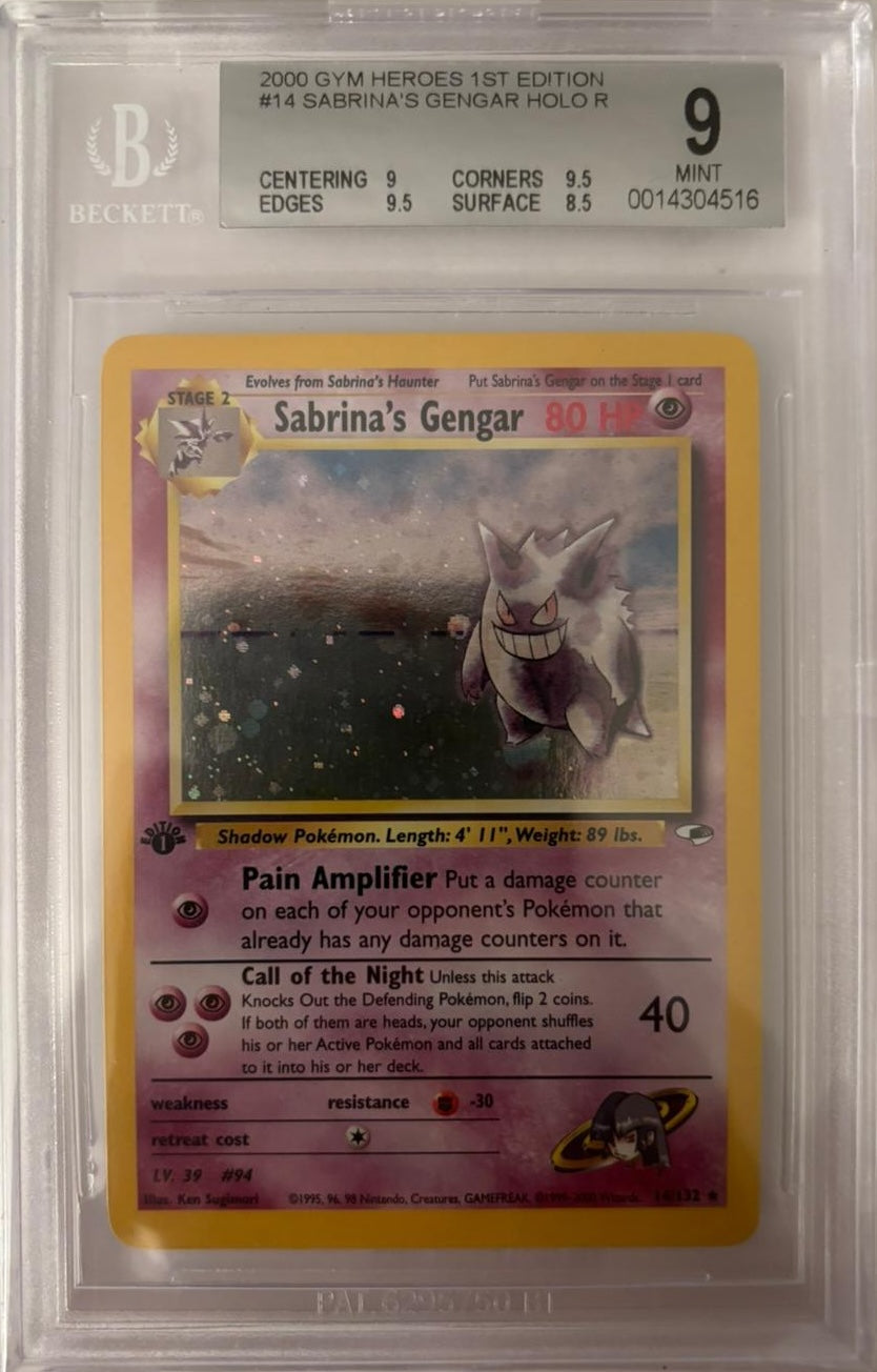 Pokémon TCG Sabrina’s Gengar Holo – Gym Heroes