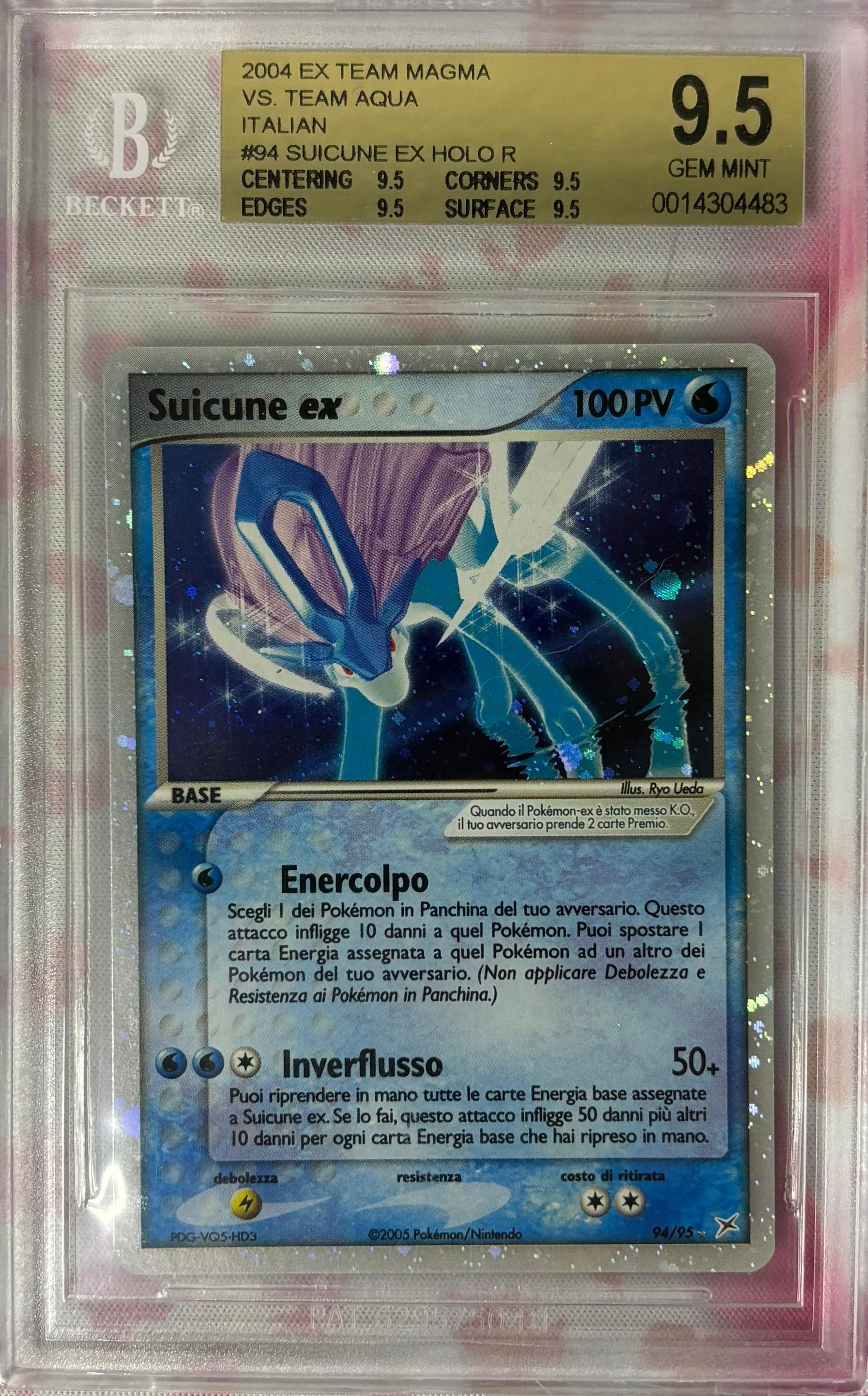 Pokémon Suicune ex 94/95 (Italian) — EX Team Magma vs Team Aqua