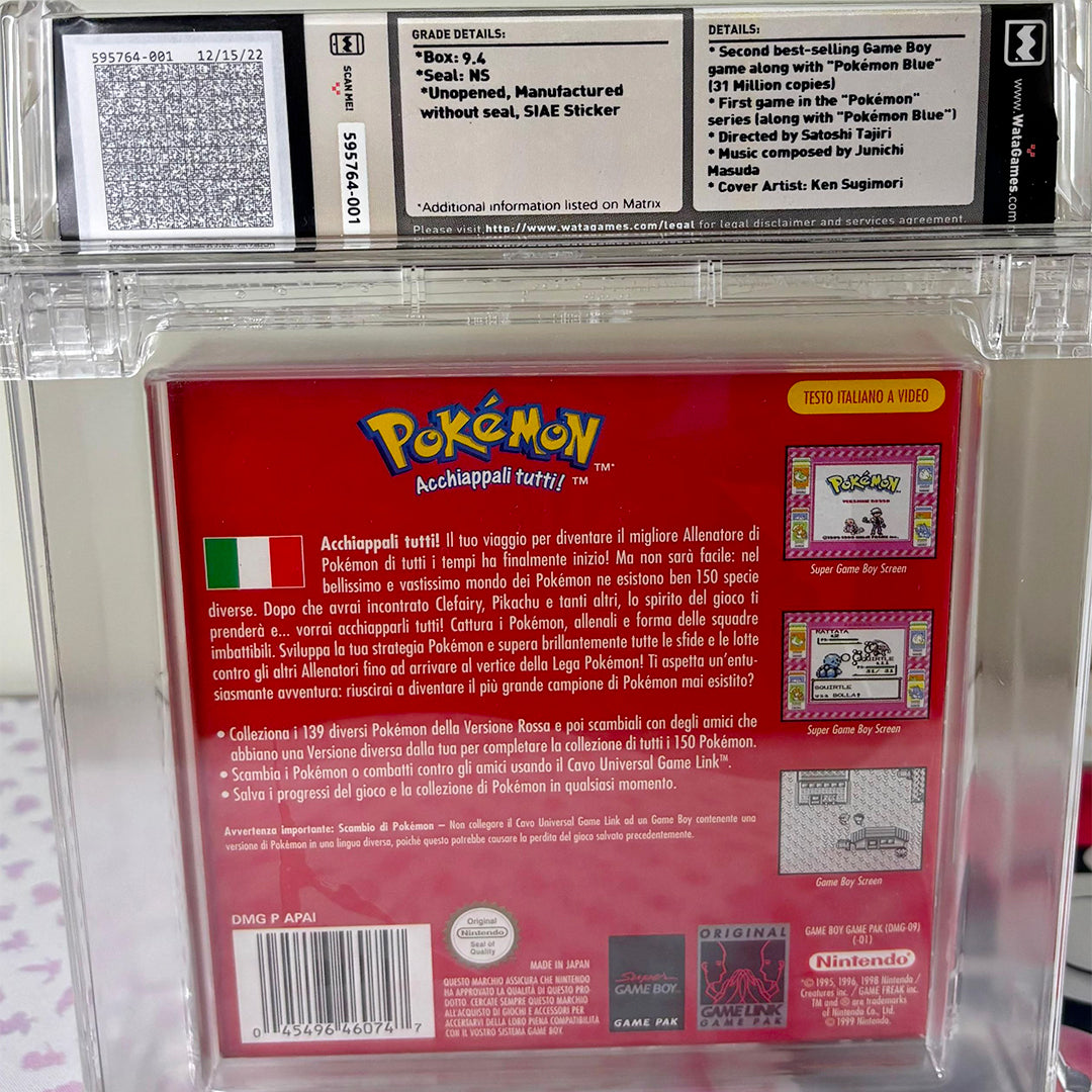 Pokémon Red Version (Italian) – Game Boy (1999)