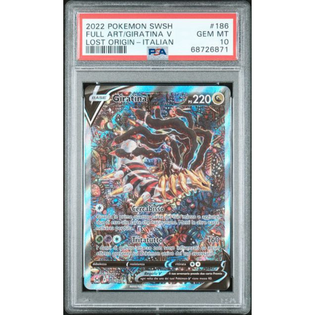 Pokémon TCG Giratina V Full Art #186/196 (ITA) — PSA 10 GEM MENTA
