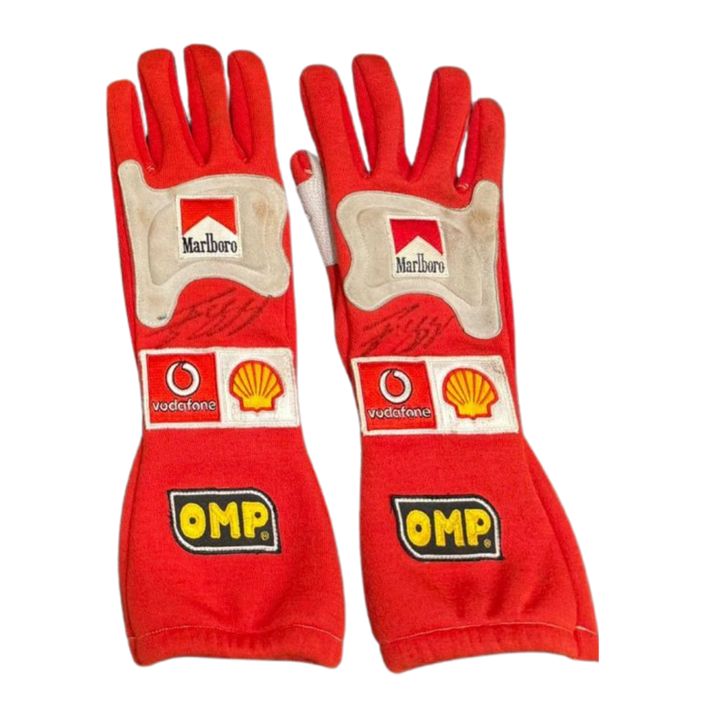 Michael Schumacher Ferrari Race Gloves (2005) – Signed & Race-Worn