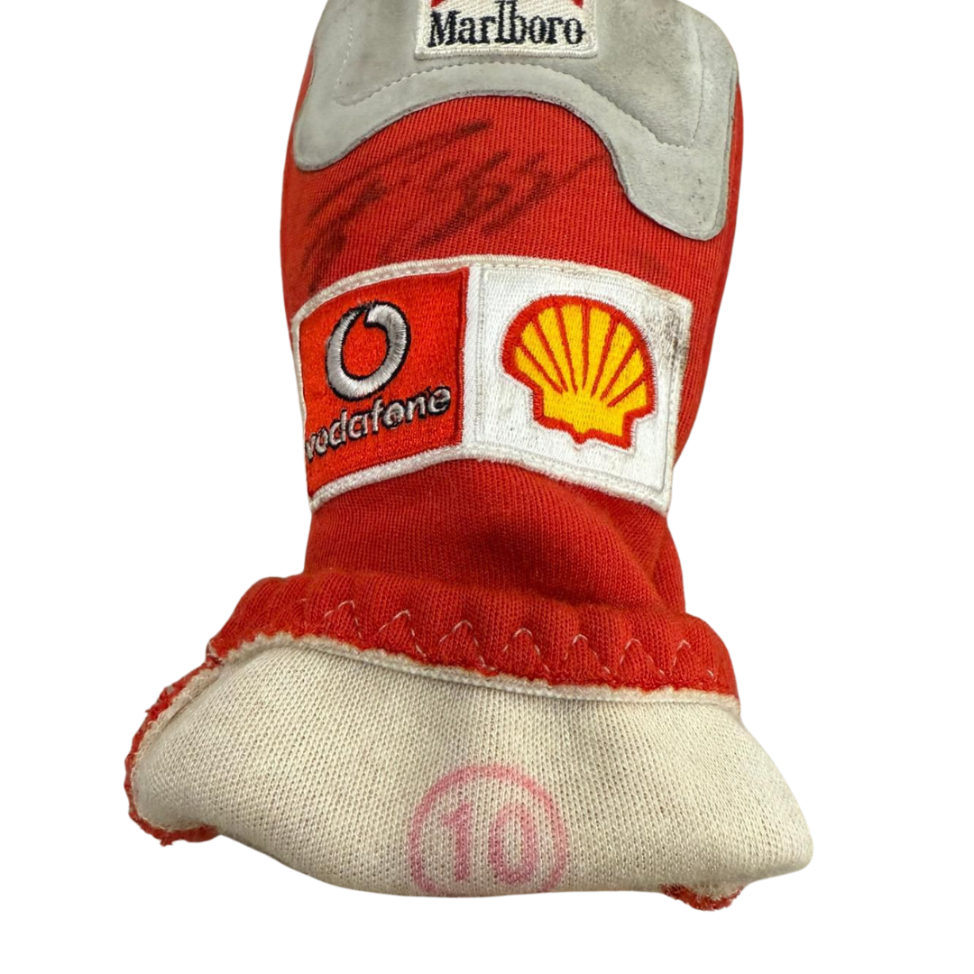 Michael Schumacher Ferrari Race Gloves (2005) – Signed & Race-Worn