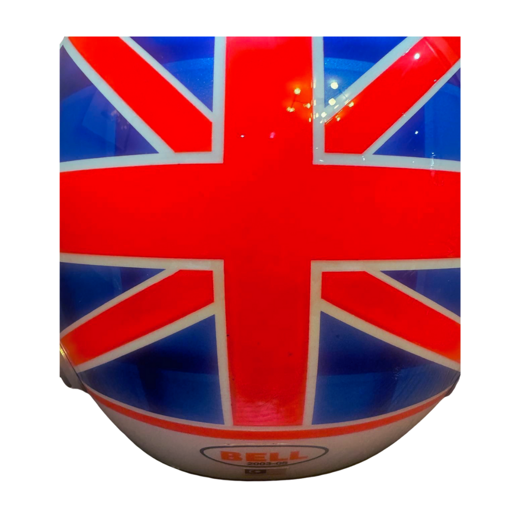 Casco indossato da Jenson Button durante la gara del Gran Premio della Malesia del 2003