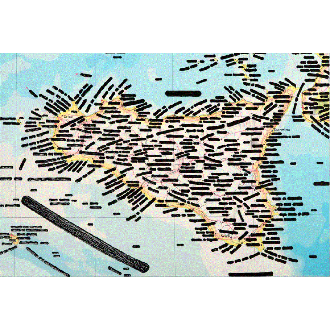 Emilio Isgrò — Movimento siciliano (Opera Unica, 2024)
