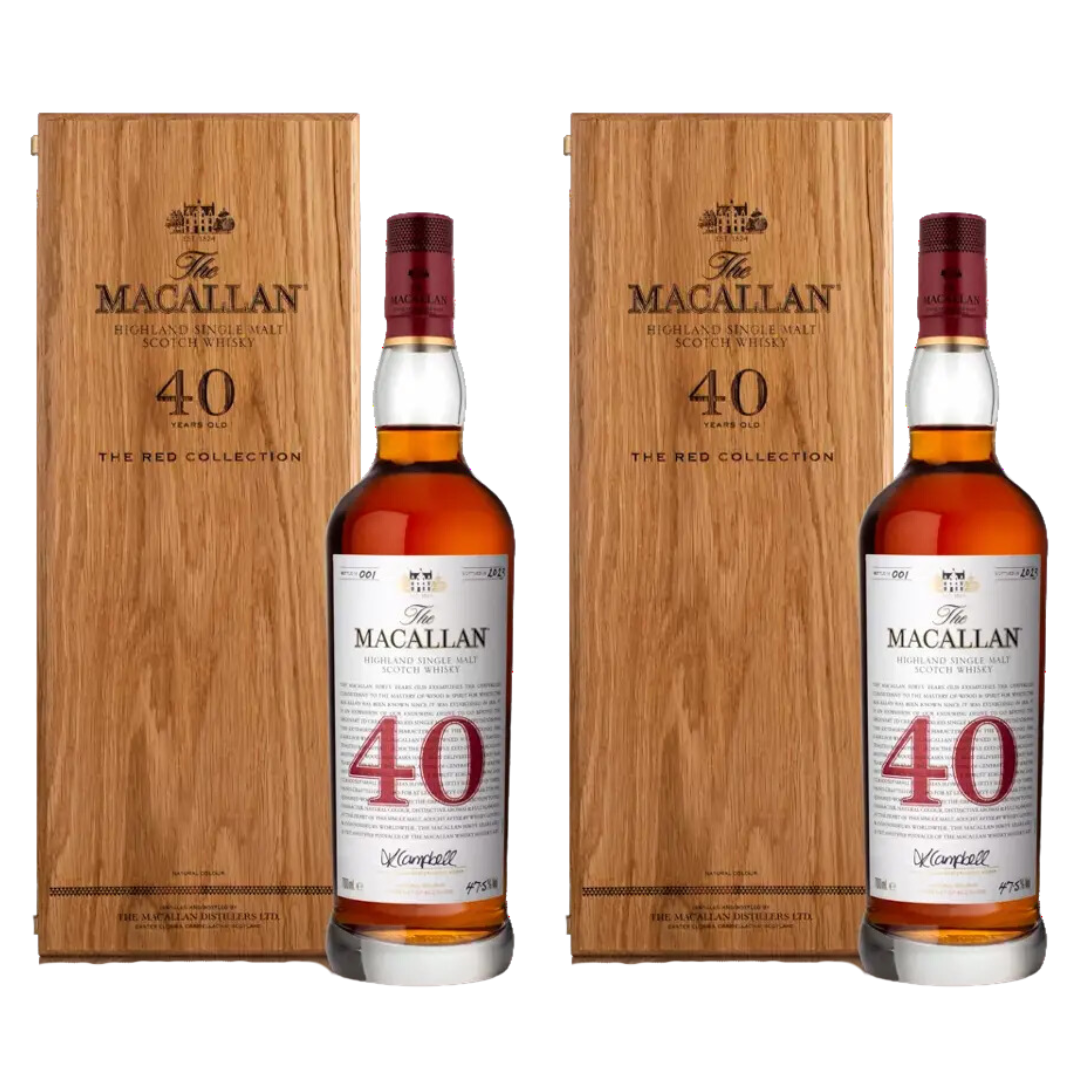 The Macallan Red Collection 40 Year Old (2 Bottles)