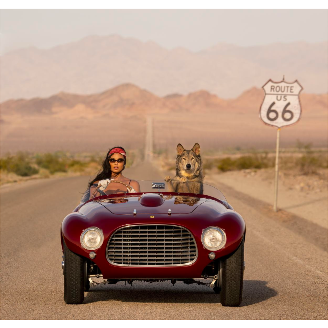 David Yarrow — Ferrari (Colore), Grande Formato