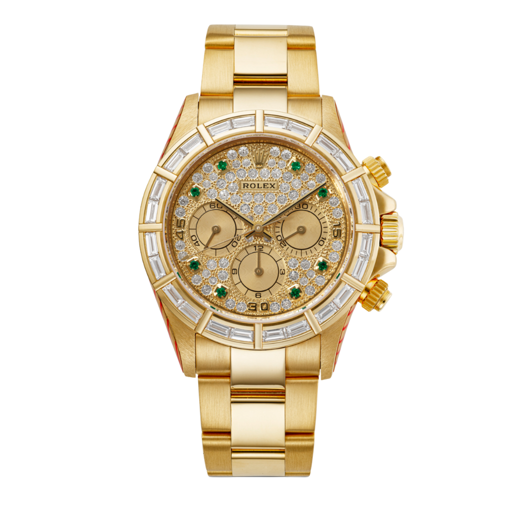 Rolex Cosmograph Daytona Ref. 16568BR Emerald & Baguette Diamond Dial