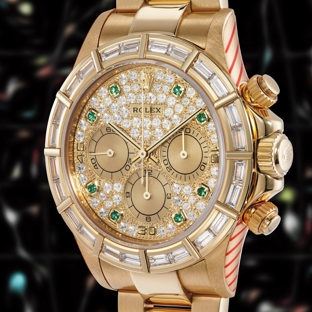 Rolex Cosmograph Daytona Ref. 16568BR Emerald & Baguette Diamond Dial