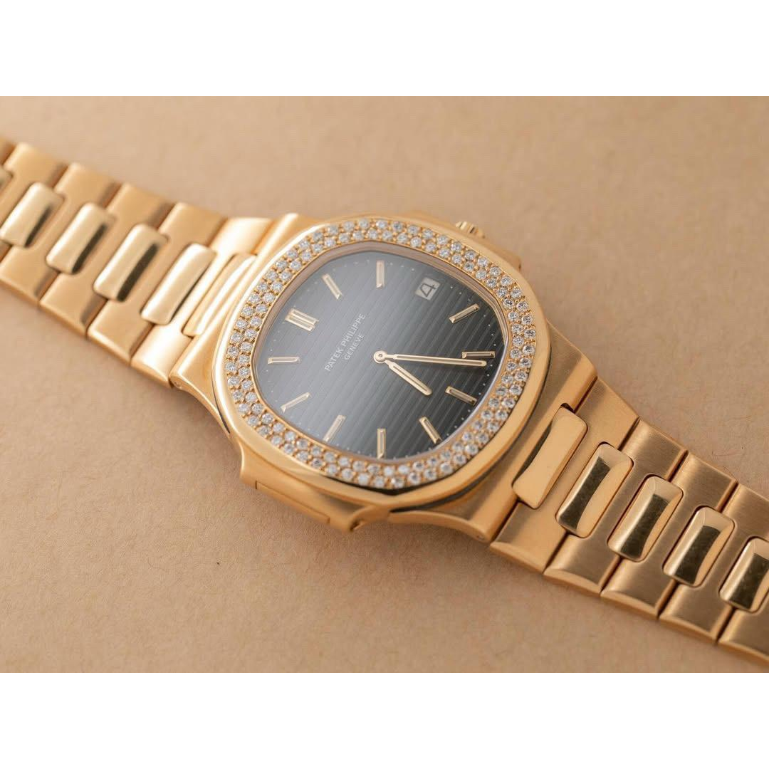 Patek Philippe Nautilus Ref. 3700/3 with Factory Diamond Bezel