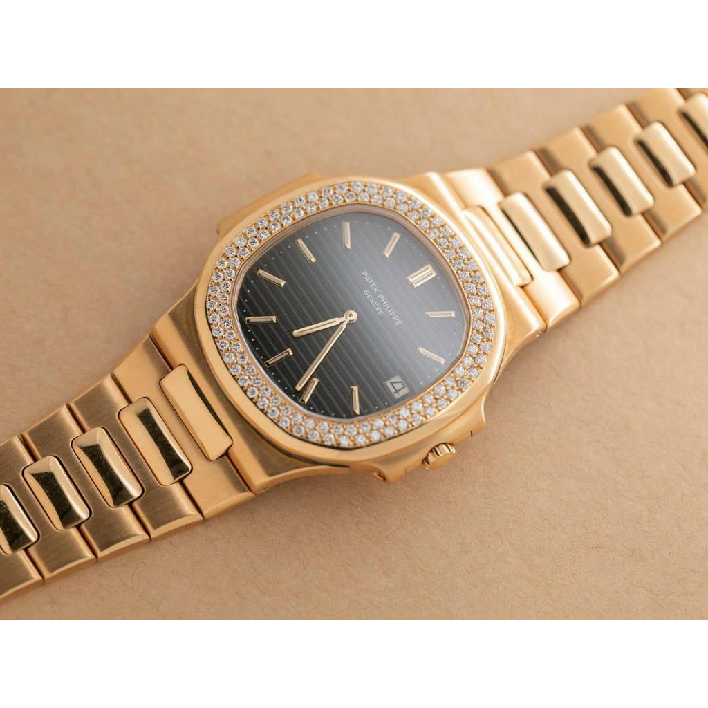 Patek Philippe Nautilus Ref. 3700/3 with Factory Diamond Bezel