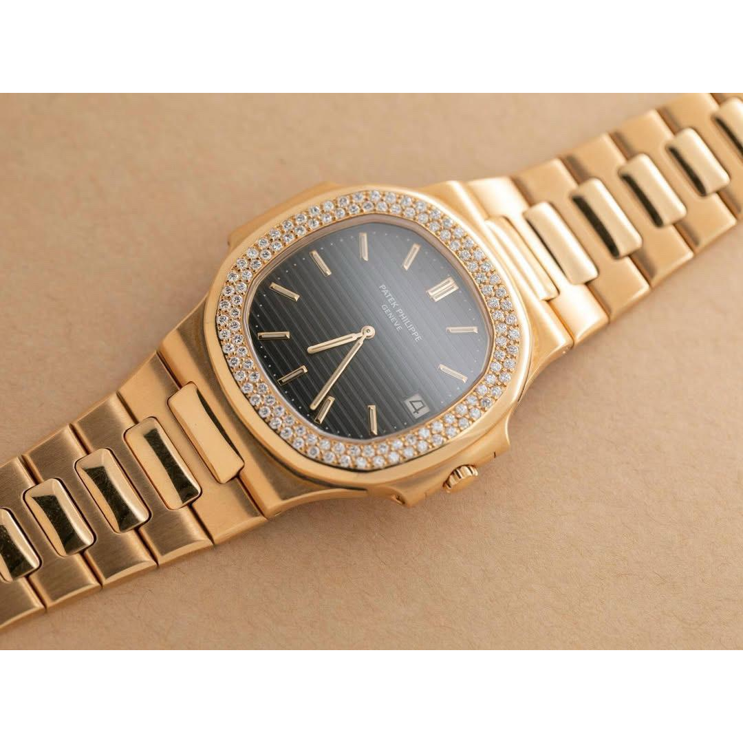 Patek Philippe Nautilus Ref. 3700/3 with Factory Diamond Bezel