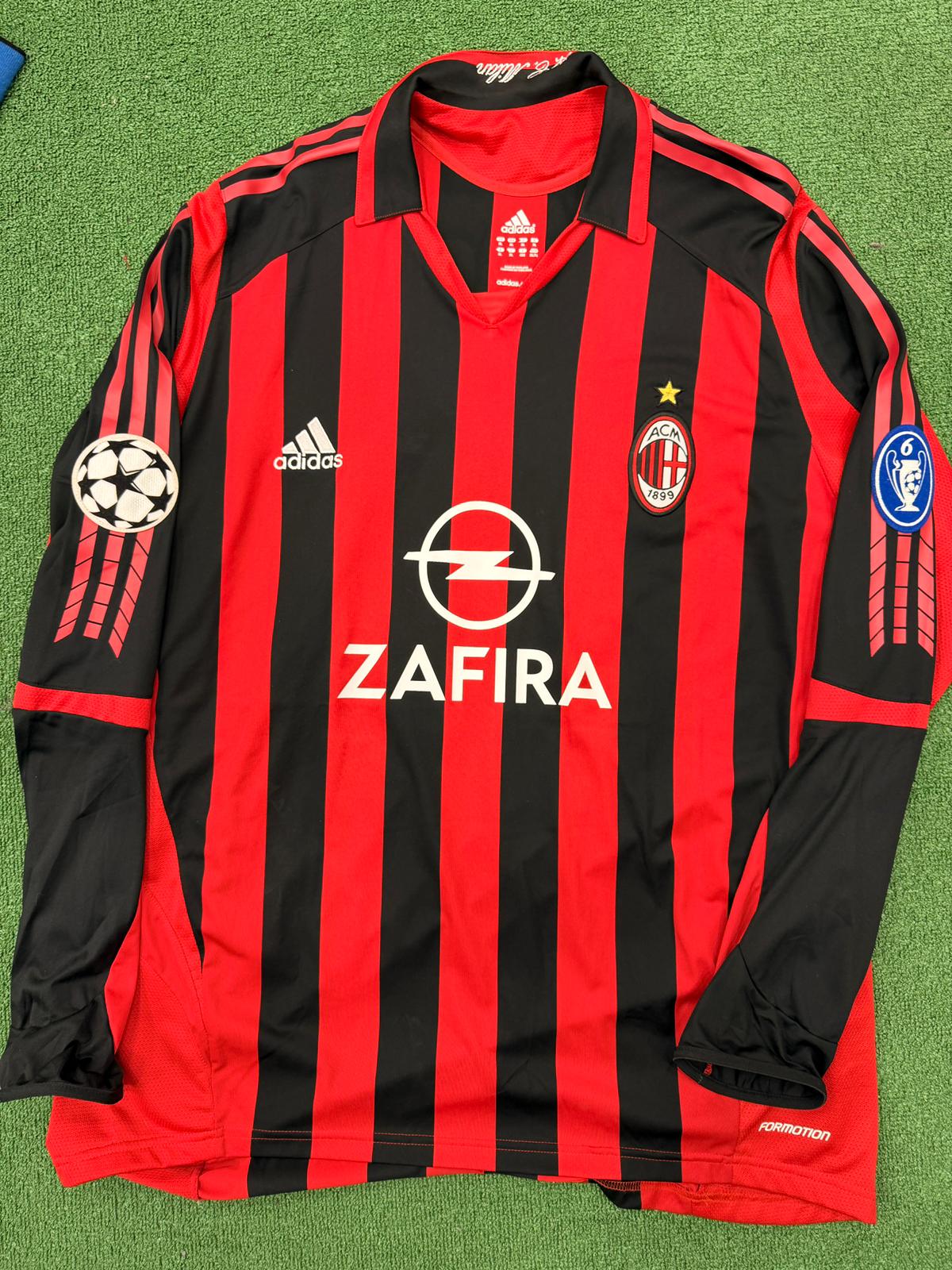Kaká Signed AC Milan Match-Prepared Shirt – UEFA Champions League 2005/06