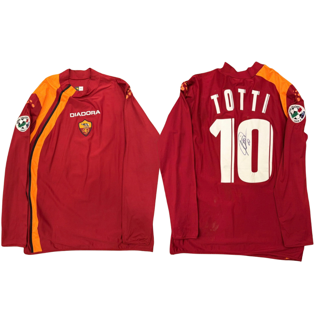 Francesco Totti Game-Issued AS Roma Shirt, 2005/06 – Signed