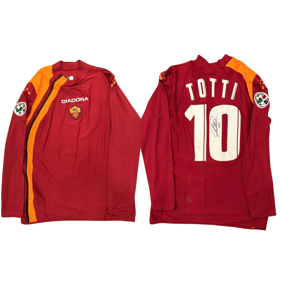 Francesco Totti Game-Issued AS Roma Shirt, 2005/06 – Signed