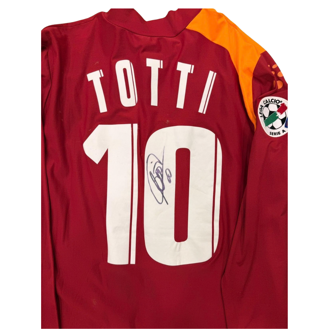 Francesco Totti Game-Issued AS Roma Shirt, 2005/06 – Signed