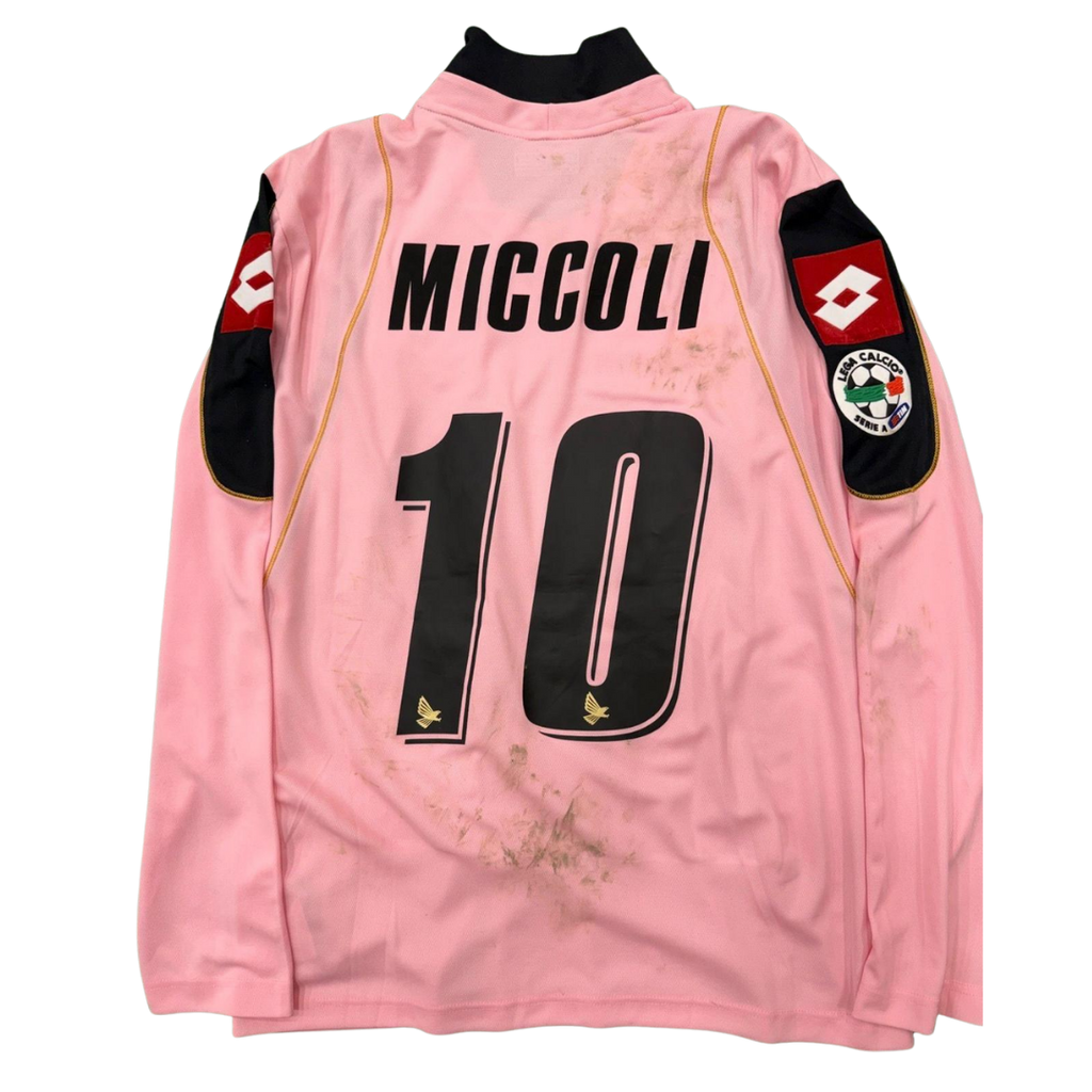Fabrizio Miccoli Palermo Match-Worn No.10 Shirt with Captain’s Armband (2008/2009)