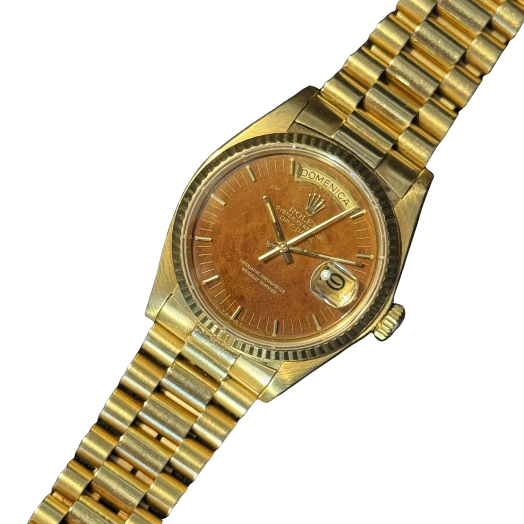 Rolex Day-Date 18038 “Wood Dial” (1980)