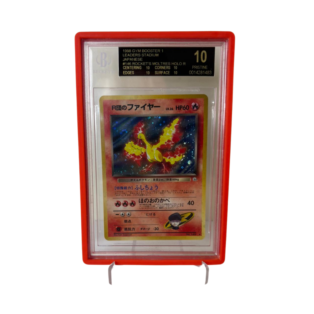 Pokémon Rocket’s Moltres Holo — Gym Booster 1 (1998) Japanese, BGS 10 Black Label