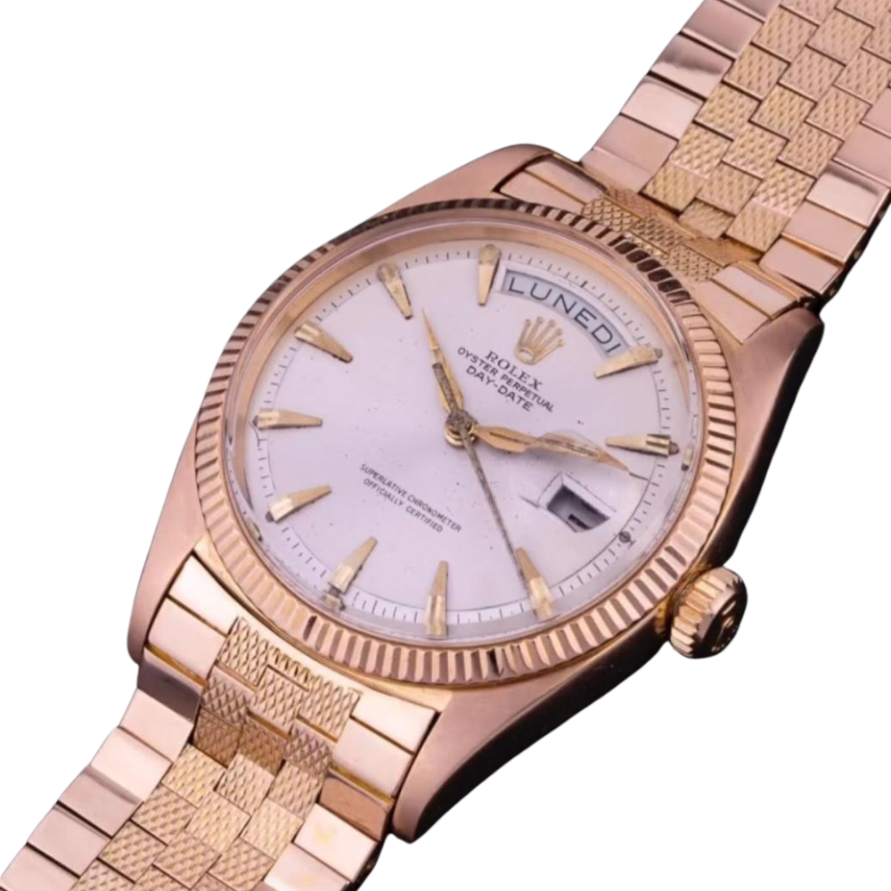 Rolex Day-Date “Florentine” in Pink Gold