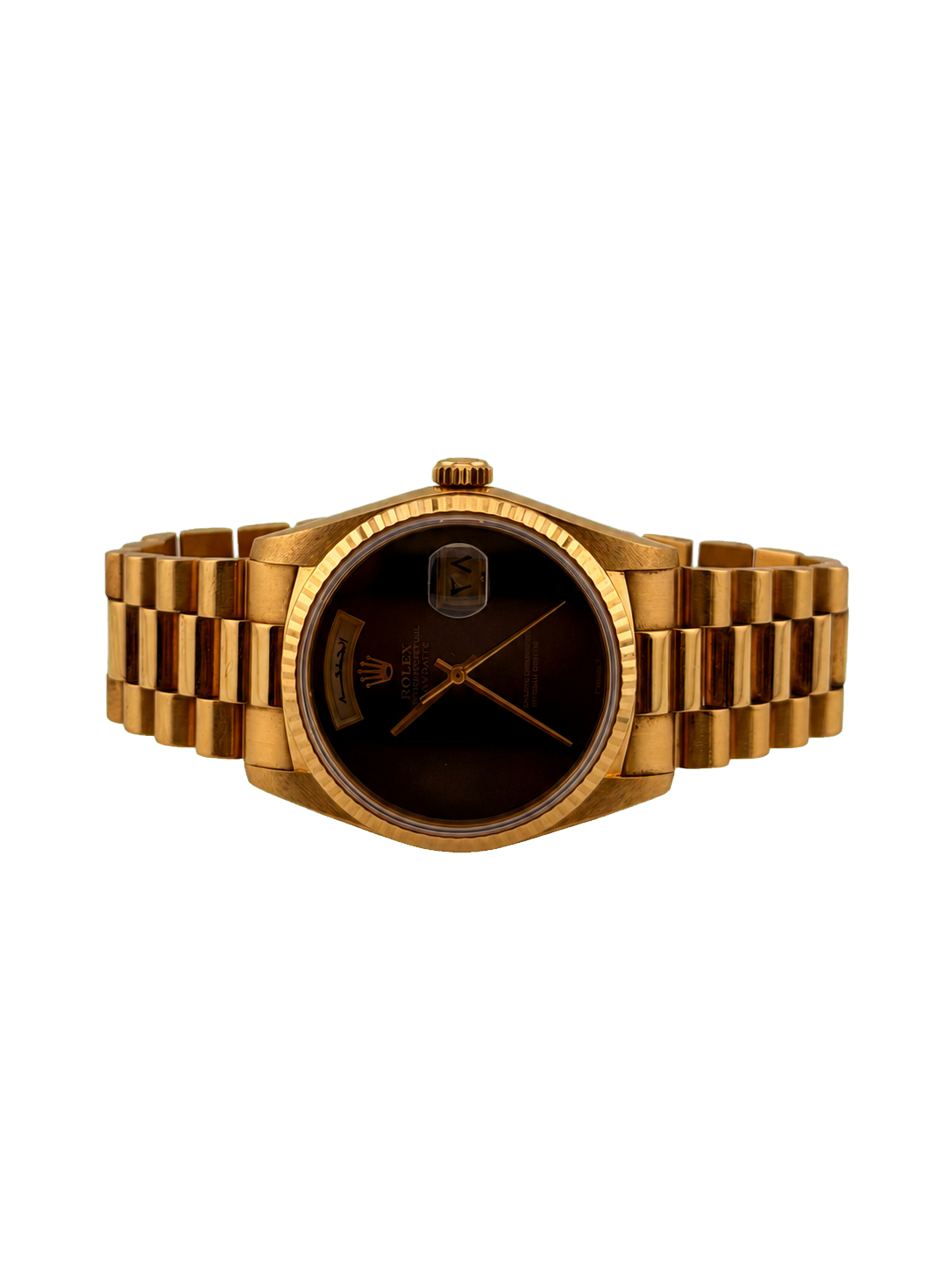 Rolex Day-Date 36 Onyx Dial “Bahrain” Arabic Day-Date Full Set (1986)