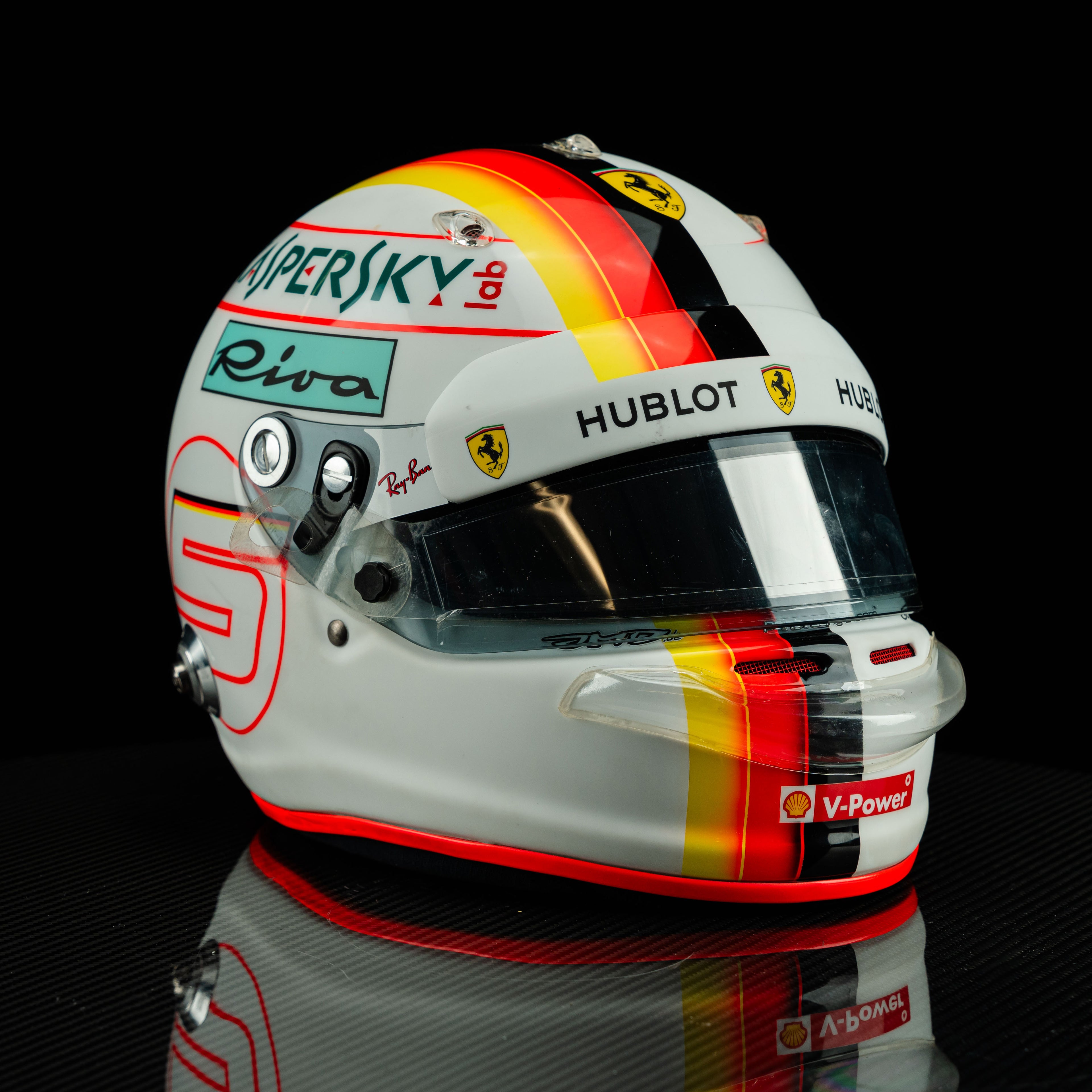 Sebastian Vettel – 2018 Race-Used Helmet